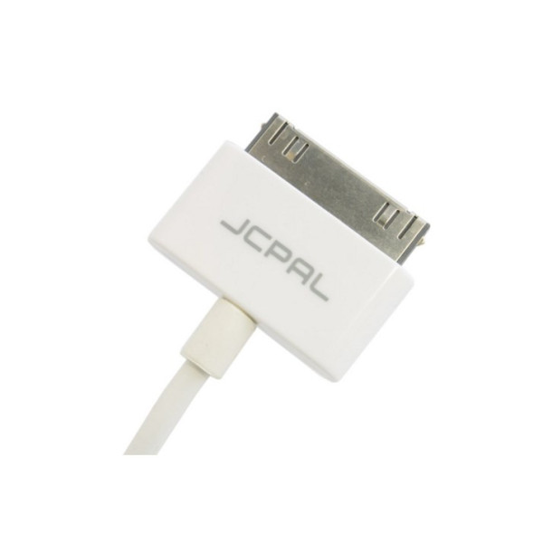 Кабель JCPAL 30-pin to USB, 1m White